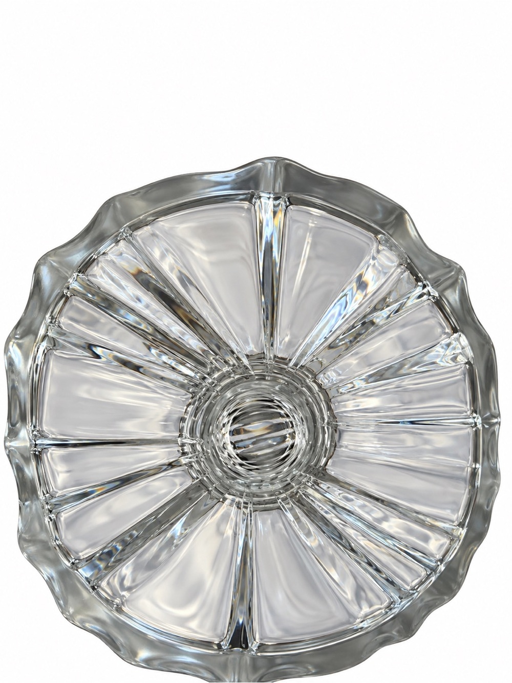 Vintage Mikasa Flores Clear Crystal Vase - Picture 3 of 8